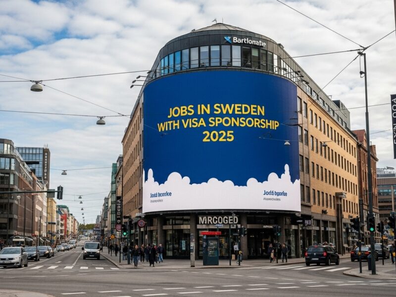 Sweden Job Opportunities with Visa Sponsorship